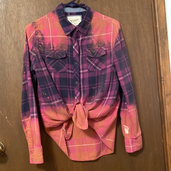 Womens distressed ombré flannel, 100% cotton preshrunk, show your faith in style - Picture 3 of 5